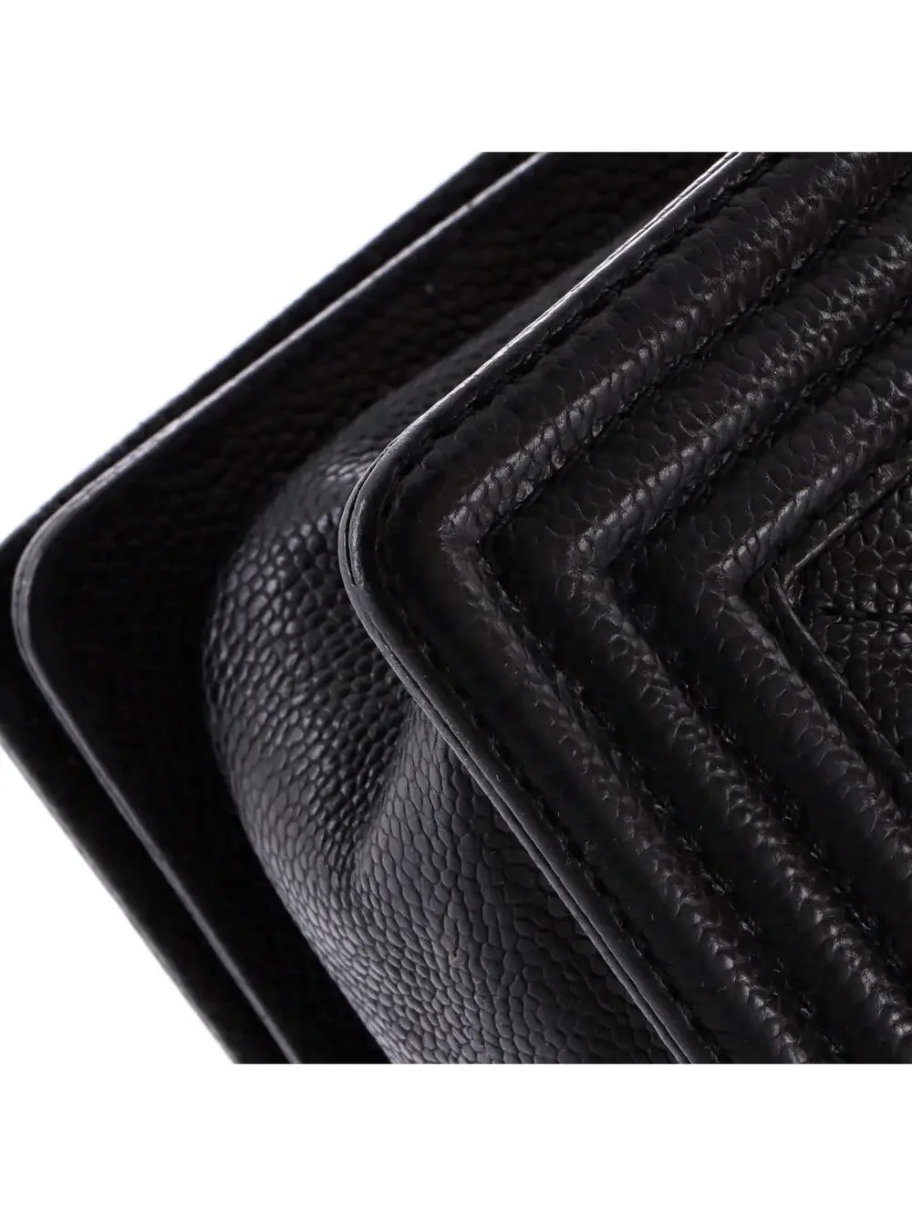 Chanel Boy Flap Bag Quilted Caviar New #264235C38B